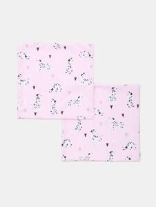 Sinsay - Mikroszálas párnahuzatok dalmatamintával 2 pack - pasztellpink
