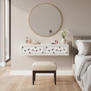 Hanah Home Dresser White Silver Moka 120 - White, Silver