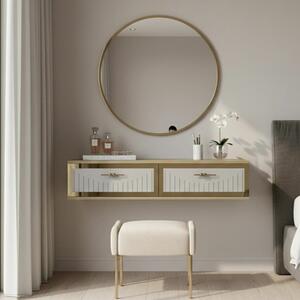 Hanah Home Dresser Sapphire Oak White Gold Tuna 120 - Sapphire Oak, White, Gold