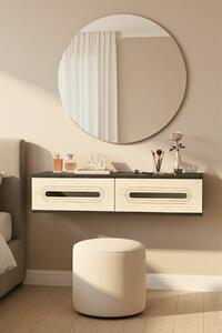 Hanah Home Dresser Anthracite Travertine Silver Rany 120 - Anthracite, Travertine, Silver