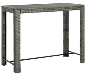 Szürke polyrattan kerti bárasztal 140,5 x 60,5 x 110,5 cm