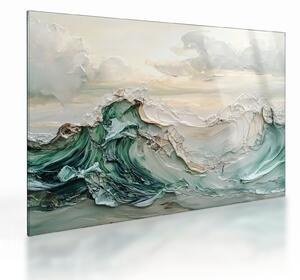 Üveg kép - 3D tengeri absztrakció (70x50 cm)