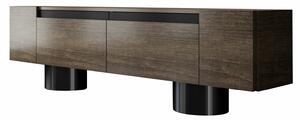 Hanah Home TV állvány Walnut Black Bohem - dió, fekete