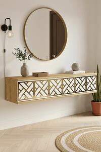 Hanah Home Dresser Sapphire Oak White Gold Arex 120 - Sapphire Oak, White, Gold