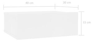 Fehér forgácslap úszó éjjeliszekrény 40 x 30 x 15 cm