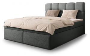 MASSIMO kárpitozott boxspring ágy 120x200 - szürke