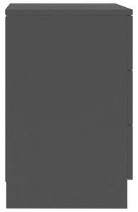 Fekete forgácslap éjjeliszekrény 38 x 35 x 65 cm