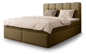 MASSIMO kárpitozott boxspring ágy 120x200 - barna