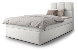 MASSIMO kárpitozott boxspring ágy 90x200 - fehér