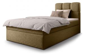 MASSIMO kárpitozott boxspring ágy 90x200 - barna