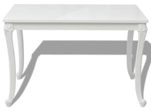 Rosaline fehér magasfényű étkezőasztal 116x66x76 cm