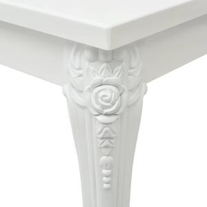 Rosaline fehér magasfényű étkezőasztal 116x66x76 cm
