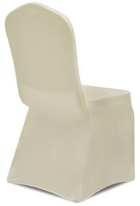 VidaXL 100 db krémszínű sztreccs székszoknya
