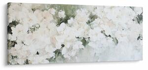 Kép - Fehér virág absztrakció (120x50 cm)