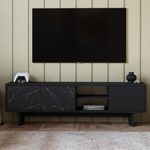 Hanah Home TV állvány BlackMarble Ravello - Fekete, Márvány