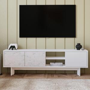 Hanah Home TV állvány White Marble Ravello - Fehér, márvány