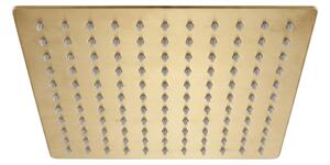 Négyzet alakú zuhanyfej REA JS-P015BG 25cm Brush Gold