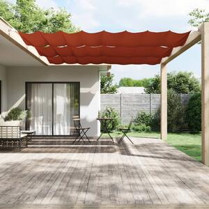 Terrakotta oxford-szövet függőleges napellenző 140 x 800 cm