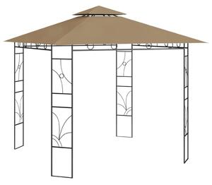 Tópszínű pavilon 3 x 3 x 2,7 m 160 g/m²