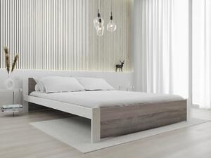 IKAROS ágy 160 x 200 cm, fehér/trüffel tölgy Ágyrács: Ágyrács nélkül, Matrac: Matrac nélkül