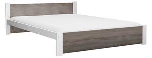 IKAROS ágy 140 x 200 cm, fehér/trüffel tölgy Ágyrács: Ágyrács nélkül, Matrac: Deluxe 10 cm matrac