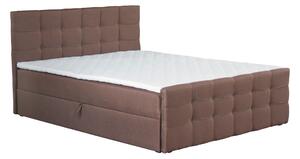 KONDELA Boxspring ágy, 180x200, barna, BEST