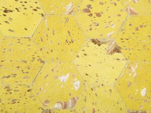 Sárga bőrszőnyeg ⌀ 140 cm ZEYTIN