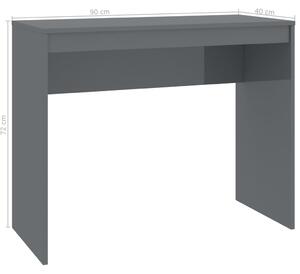 Lean magasfényű szürke íróasztal 90 x 40 x 72 cm