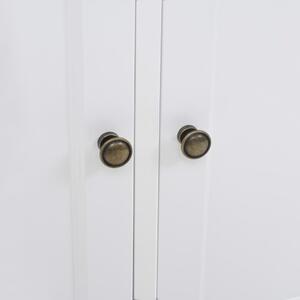 3 ajtós MDF és fenyő tálaló 105 x 35 x 77,5 cm