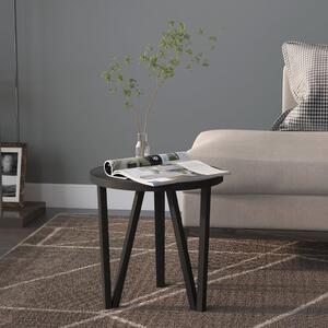 Fekete MDF dohányzóasztal Ø35 cm