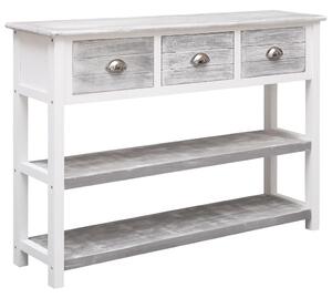 Antik szürke tömör császárfa tálalószekrény 108 x 30 x 76 cm