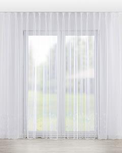 Fényáteresztő függöny flex akasztós termék színe fehér szövet áttetsző, fonott, mintás