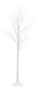 Fehér Kültéri Karácsonyfa Világítással 190 cm LAPPI