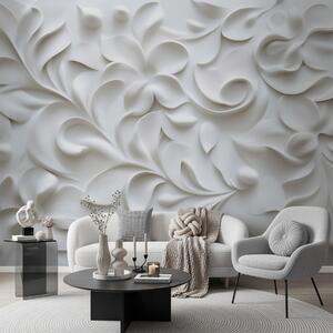 Fotótapéta Szürke dimenziós virágdísz, 3d fotótapéta, w09727 : Uwalls.hu