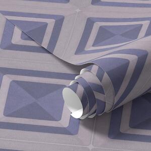 Tapéta Kék árnyalatú geometrikus rombuszmintázat, Absztrakt tapétá, a01128v1 : Uwalls.hu
