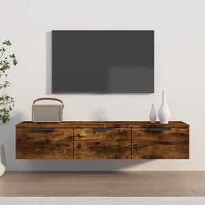 Füstös tölgy színű szerelt fa faliszekrény 102 x 30 x 20 cm