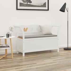 Fehér tömör fenyőfa pad 107 x 45 x 75,5 cm