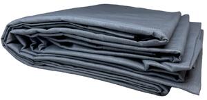 Egyszínű pamut lepedő Sötétszürke Méretek: 220x240 cm