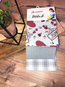 Konyhai törülköző 3 szett Home Grey
