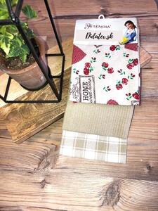 Konyhai törülköző 3 szett Home Beige