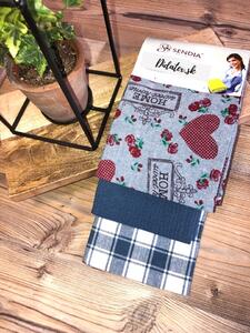 Konyhai törülköző 3 szett Home Blue