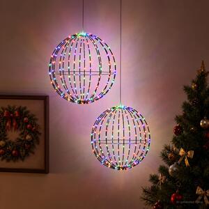 Karácsonyi csúcsdísz világítás 2 db 240 LED RGB
