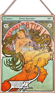 Alphonse Mucha - Quartieri üvegkép, falikép