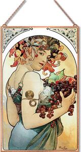 Alphonse Mucha - Gyümölcs üvegkép, falikép