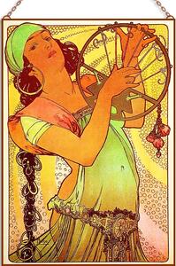 Alphonse Mucha - Illusztráció üvegkép, falikép