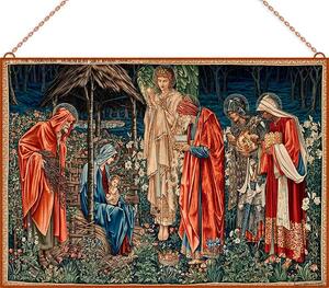 Edward Burne-Jones - The Adoration üvegkép, falikép