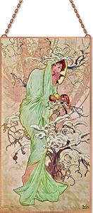 Alphonse Mucha - Tél üvegkép, falikép