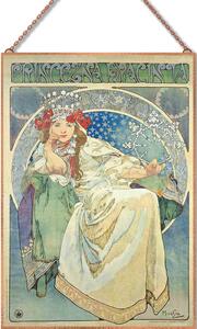 Alfons Mucha - Princess Hyacinth üvegkép, falikép