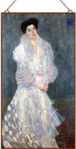 Gustav Klimt - Hermine Gallia üvegkép, falikép