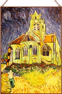 Van Gogh-The Church at Auvers üvegkép, falikép